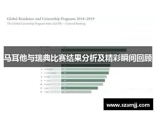马耳他与瑞典比赛结果分析及精彩瞬间回顾